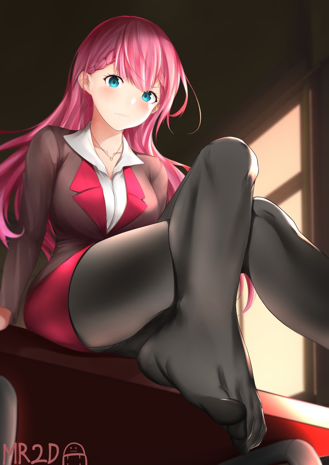 bokutachi_wa_benkyou_ga_dekinai business_suit feet kirisu_mafuyu mr2d pantyhose