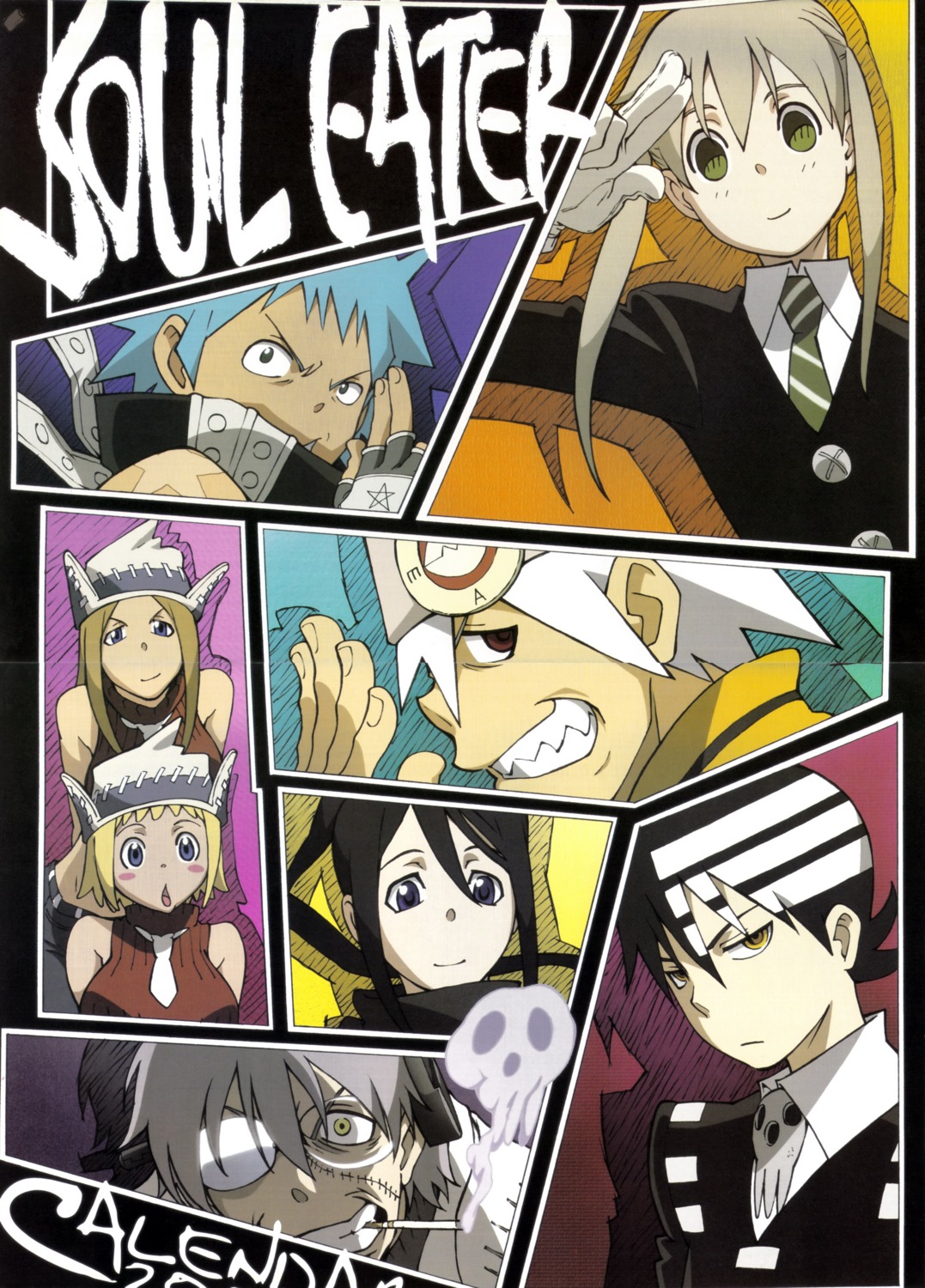 black_star death_the_kid dr_franken_stein elizabeth_thompson maka_albarn megane nakatsukasa_tsubaki patricia_thompson screening soul_eater soul_eater_(character)