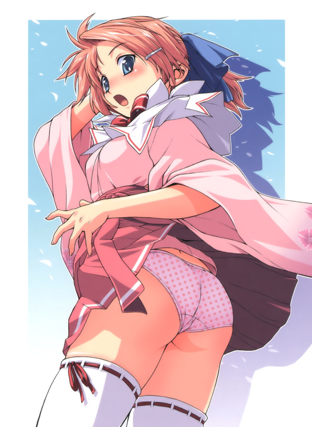 japanese_clothes koi_otome ma@ya pantsu thighhighs yamato_masora