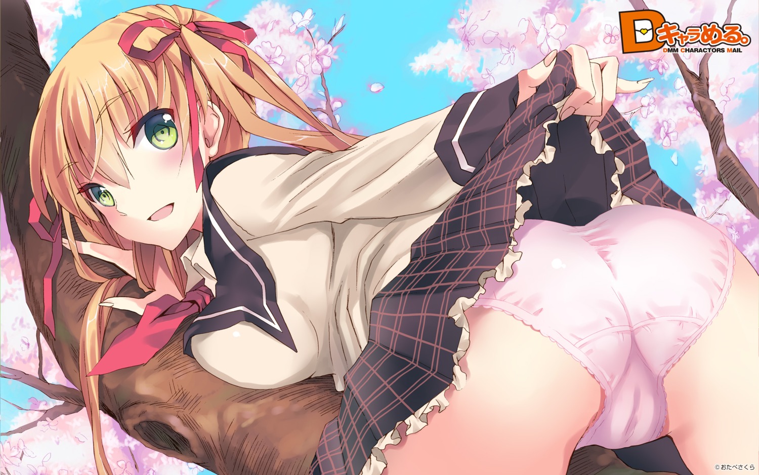 ass cameltoe dmm otabe_sakura pantsu seifuku skirt_lift wallpaper