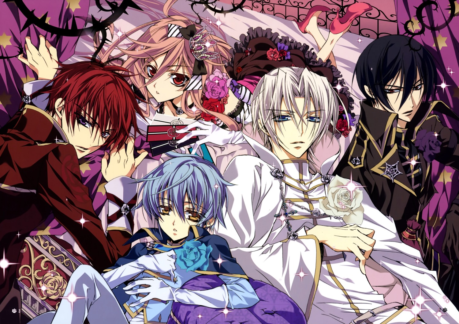 asagi_seiran barajou_no_kiss higa_kaede kurama_mutsuki overfiltered shouoto_aya tenjou_mitsuru yamamoto_anise