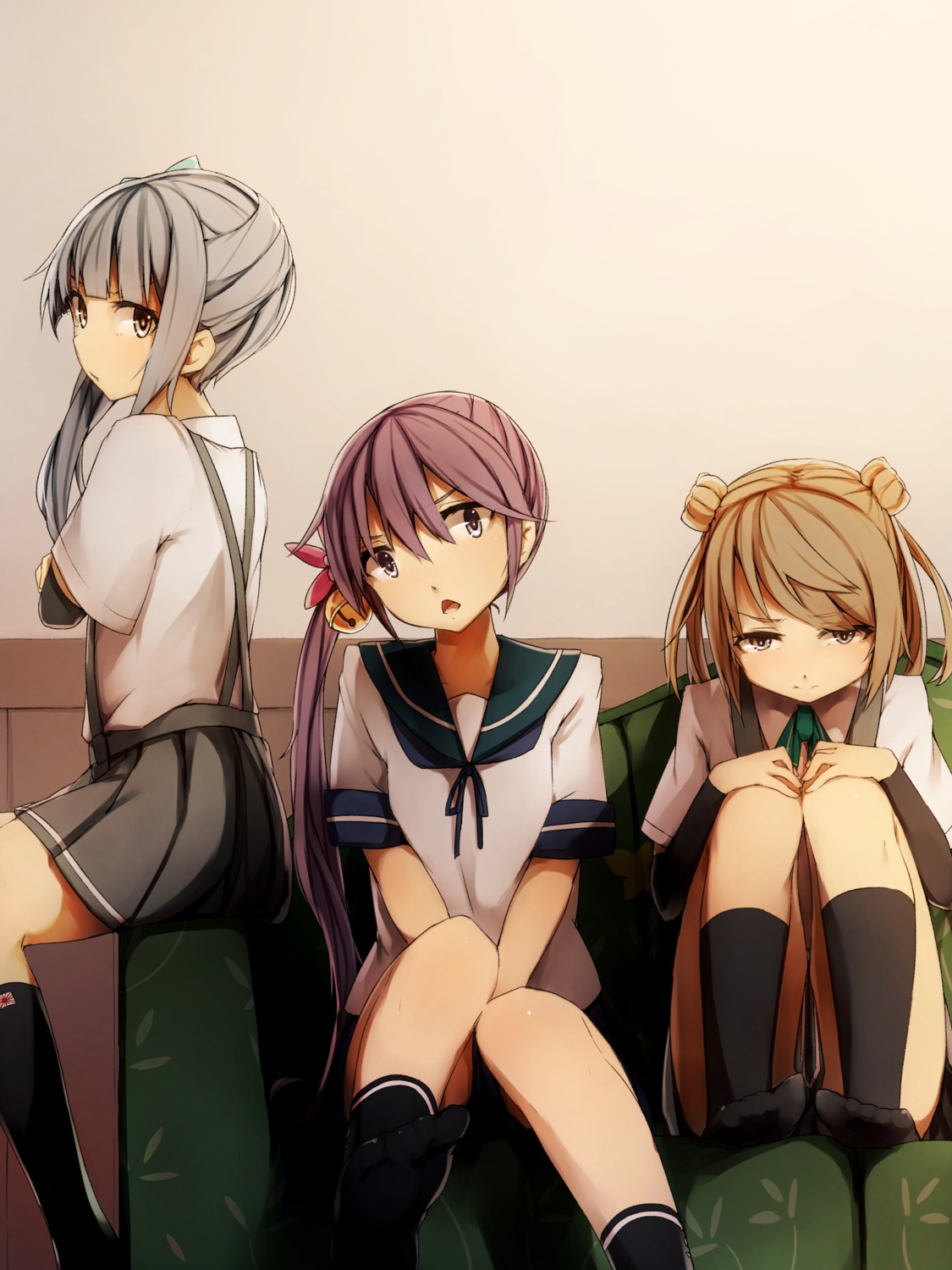 akebono_(kancolle) genyaky kantai_collection kasumi_(kancolle) michishio_(kancolle) seifuku