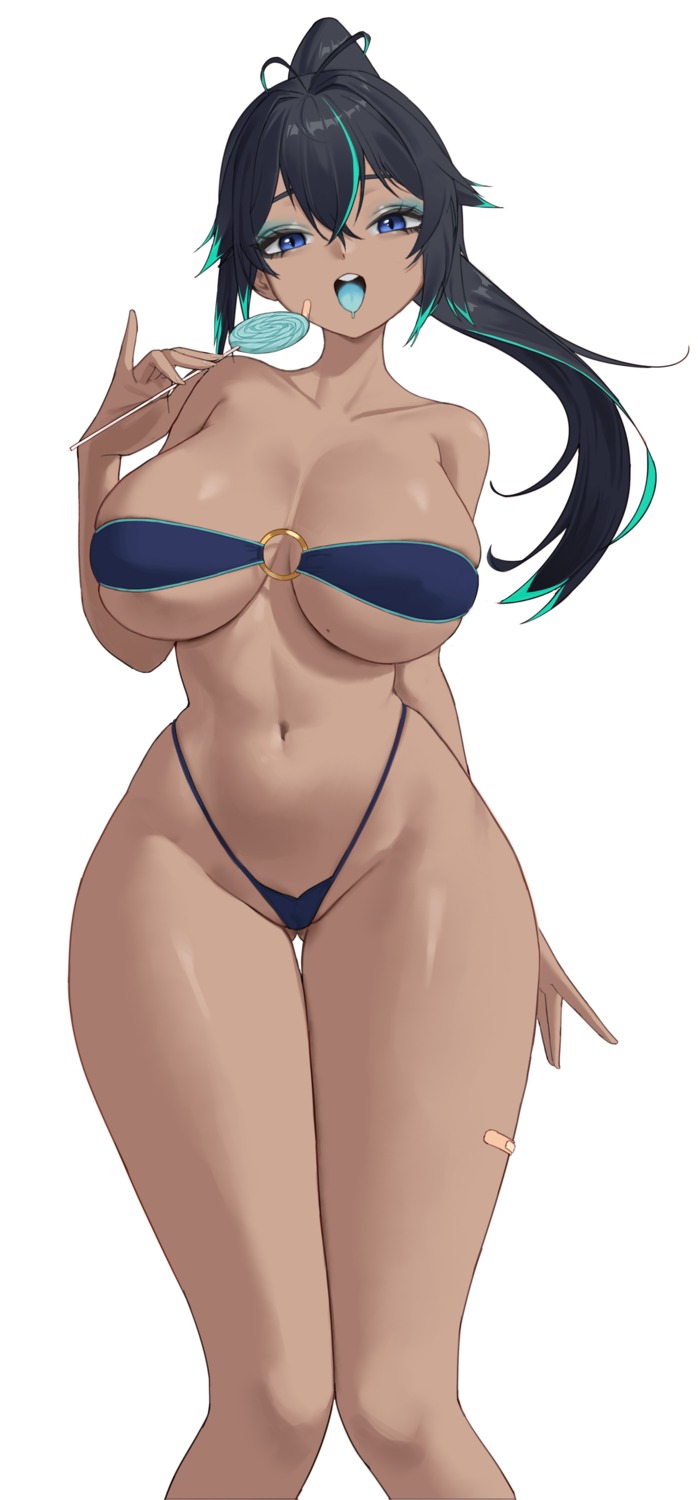 bandaid bikini kou_(kokounene) swimsuits