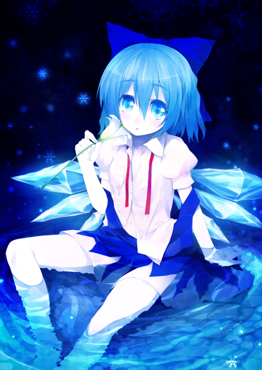 cirno purupurusan touhou wings