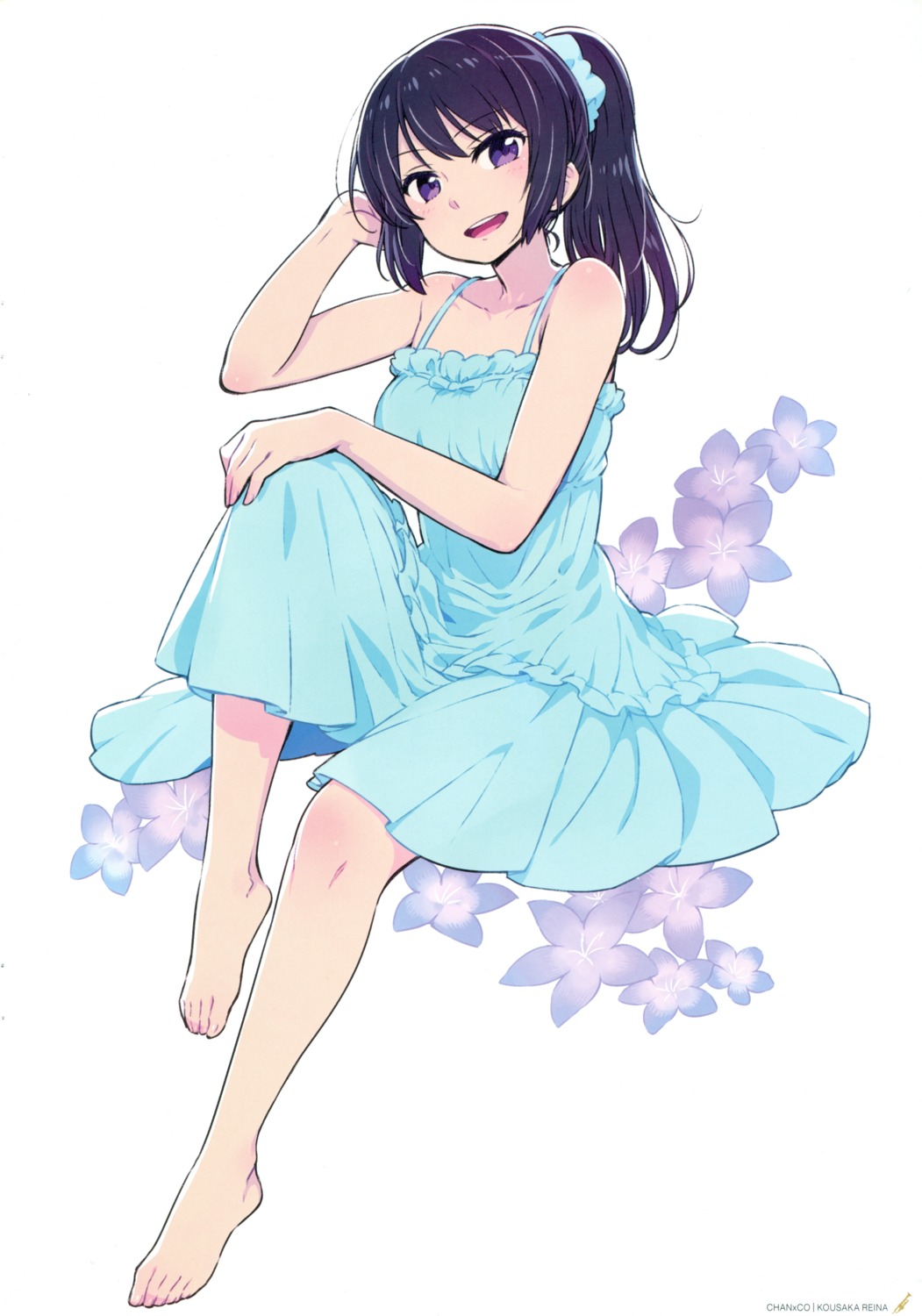 chan×co dress feet hibike!_euphonium kousaka_reina screening summer_dress