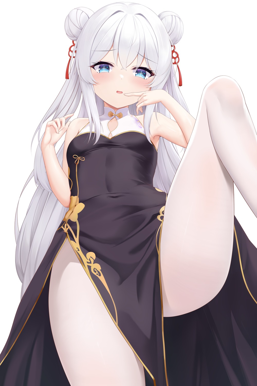 azur_lane chinadress le_malin_(azur_lane) loli pantyhose shenqi_(toid310)