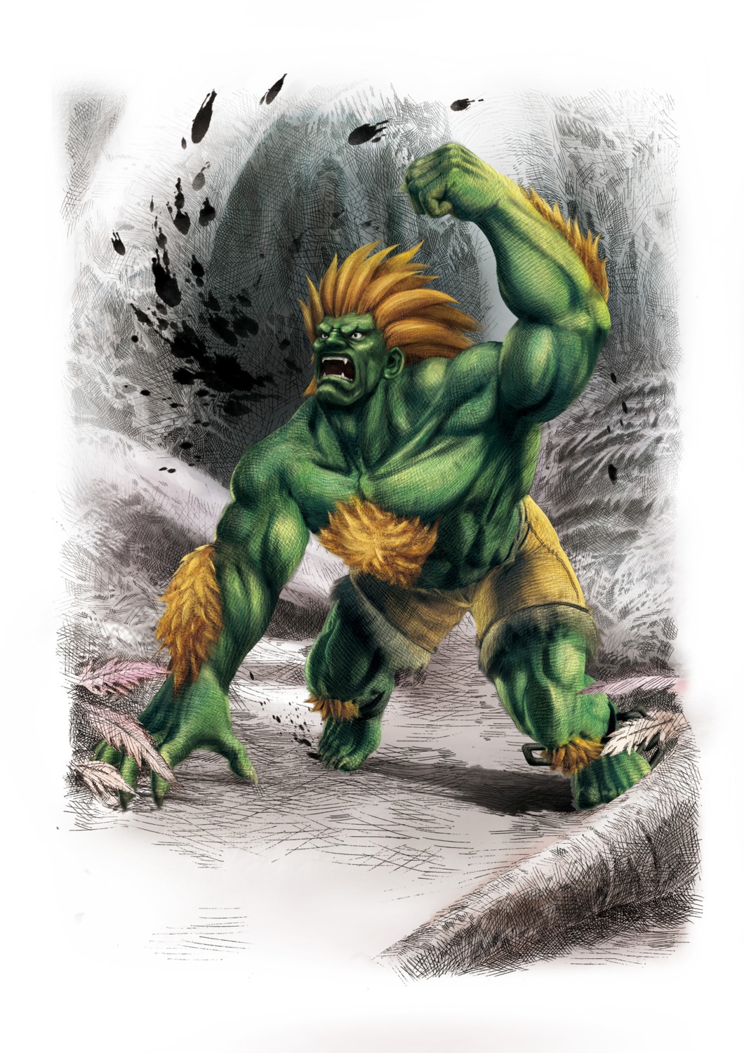 capcom street fighter street fighter iv blanka male, #323419