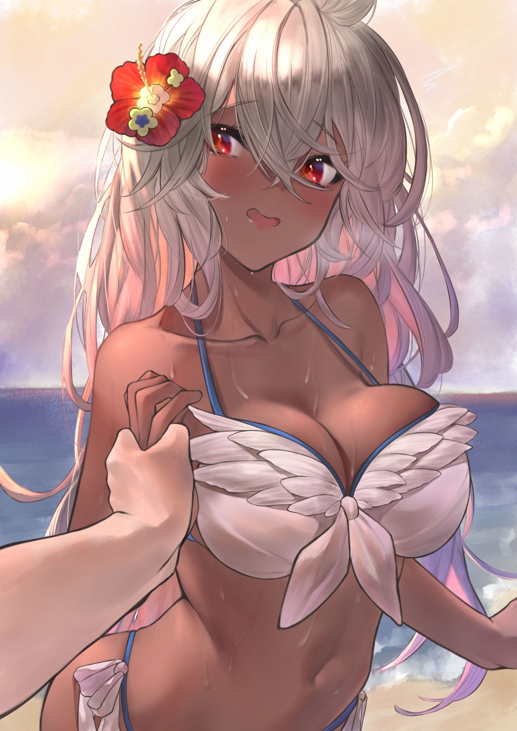 betabeet bikini cleavage granblue_fantasy swimsuits zooey_(granblue_fantasy)