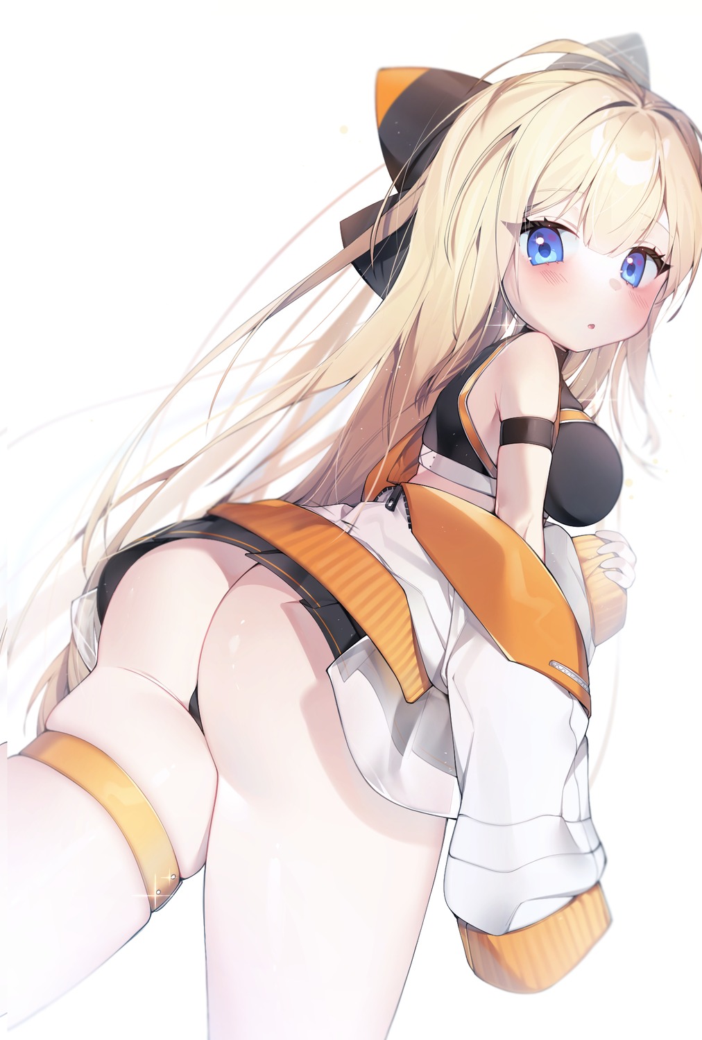 ass garter pantsu sen_light skirt_lift thong