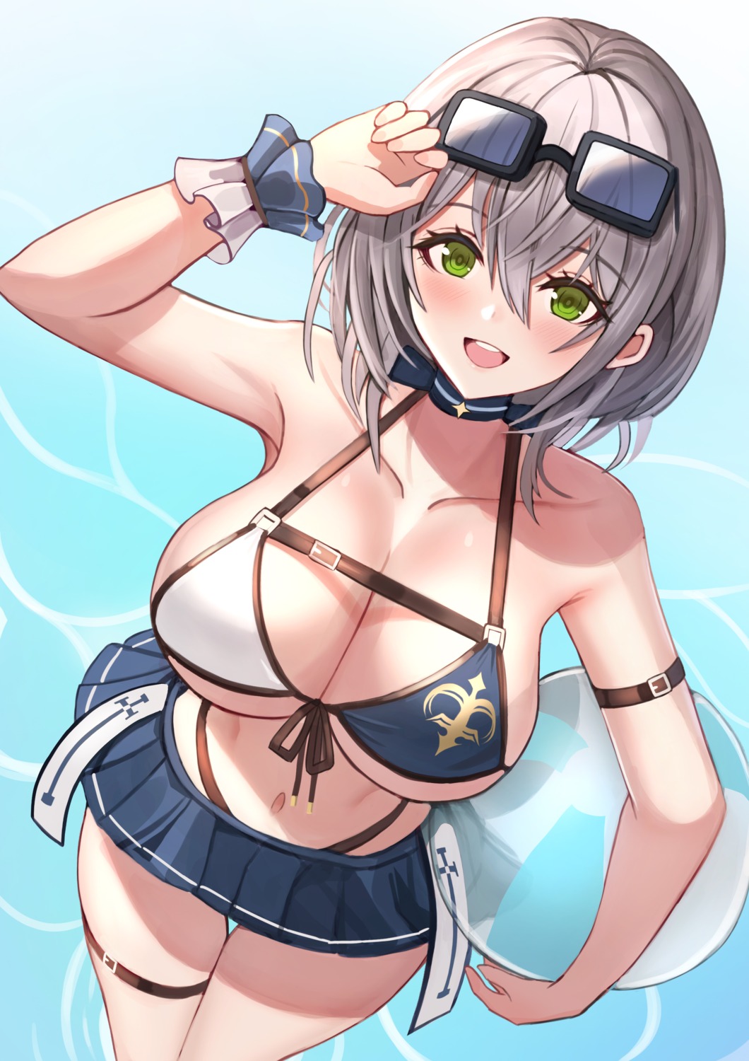 bikini garter hololive megane rothy_(user_cezn8425) shirogane_noel swimsuits