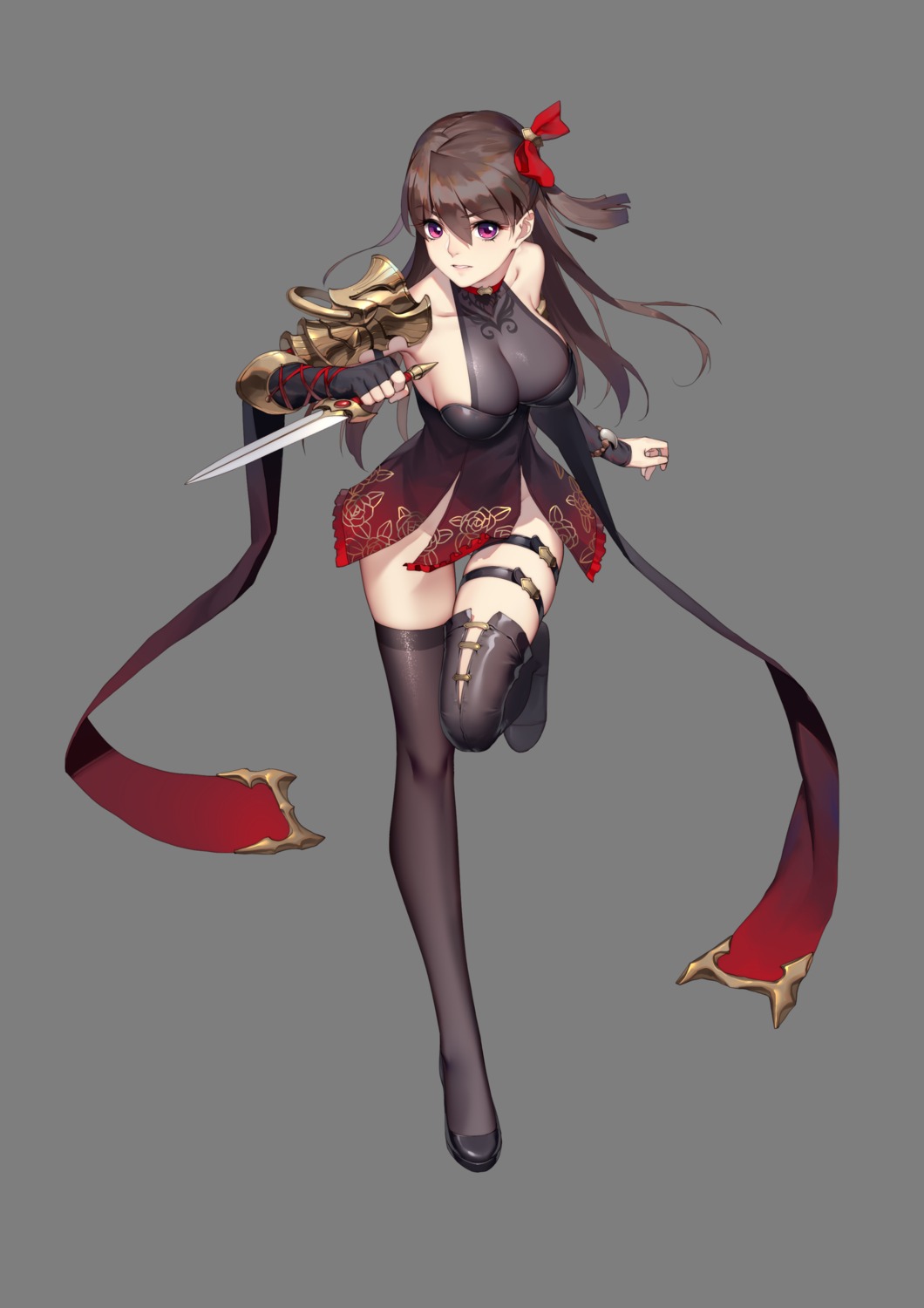 armor dress garter jimolianzhanji thank_star thighhighs transparent_png weapon