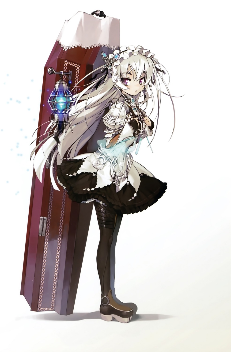 chaika_trabant gothic_lolita heels hitsugi_no_chaika lolita_fashion namaniku_atk thighhighs