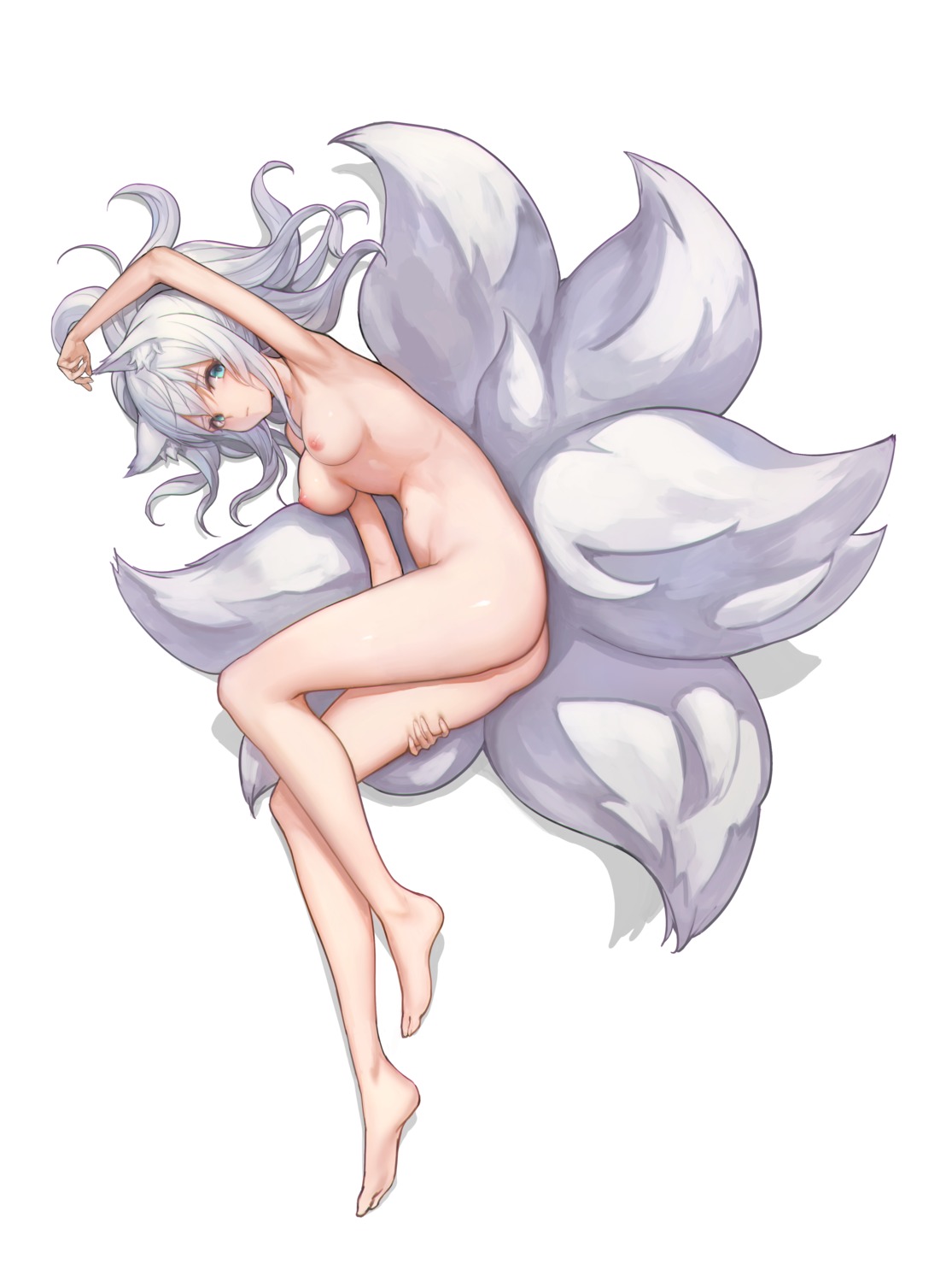 animal_ears ass dungeon_fighter egk513 kitsune naked nipples tail