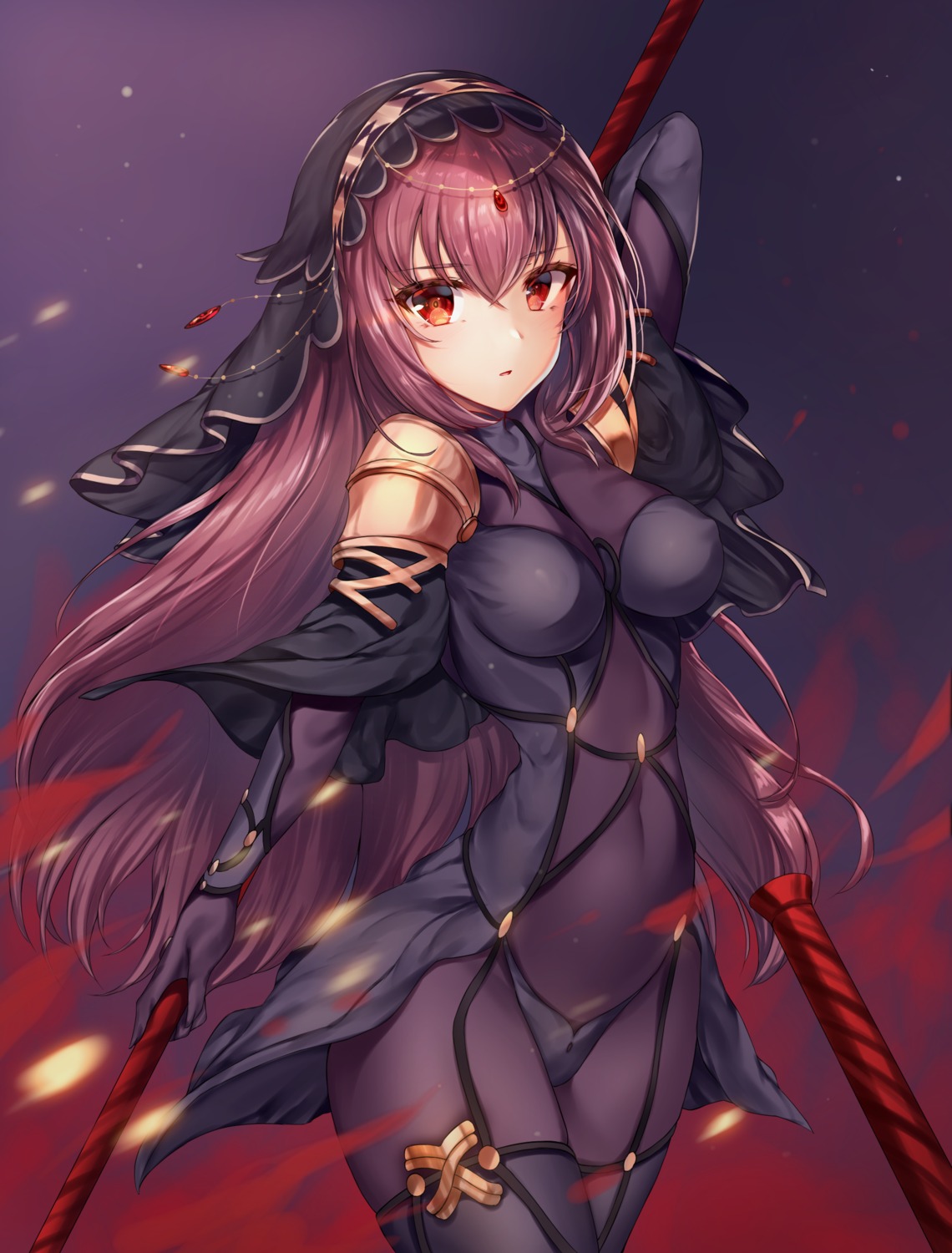 armor bodysuit fate/grand_order scathach_(fate/grand_order) weapon zerocat