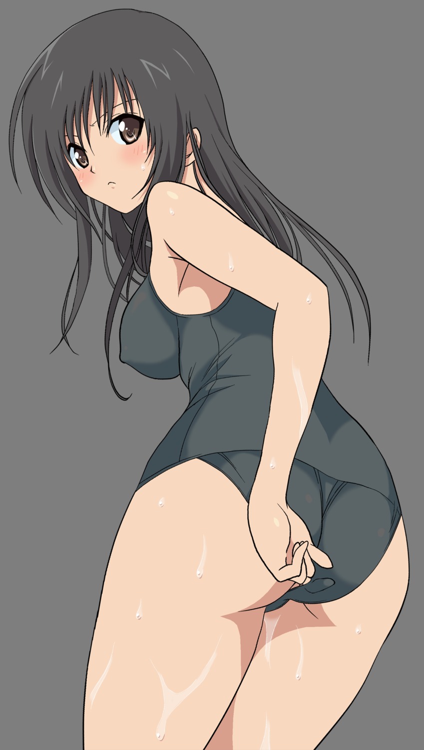 ass erect_nipples kotegawa_yui swimsuits to_love_ru transparent_png vector_trace