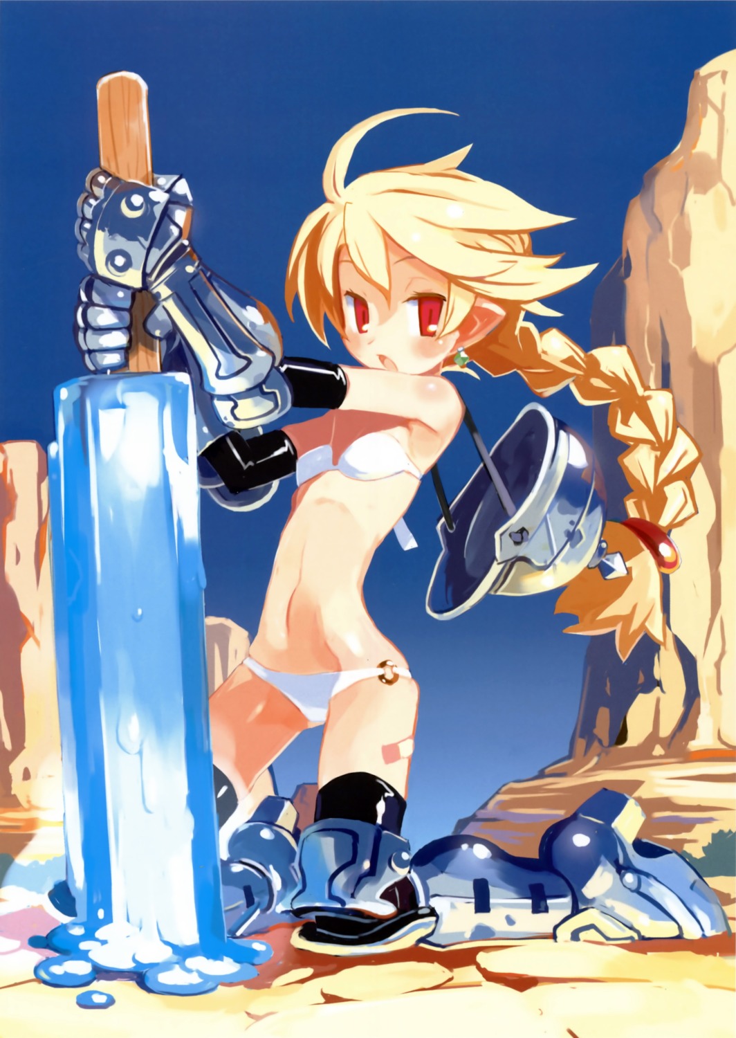 armor bikini harada_takehito swimsuits thighhighs