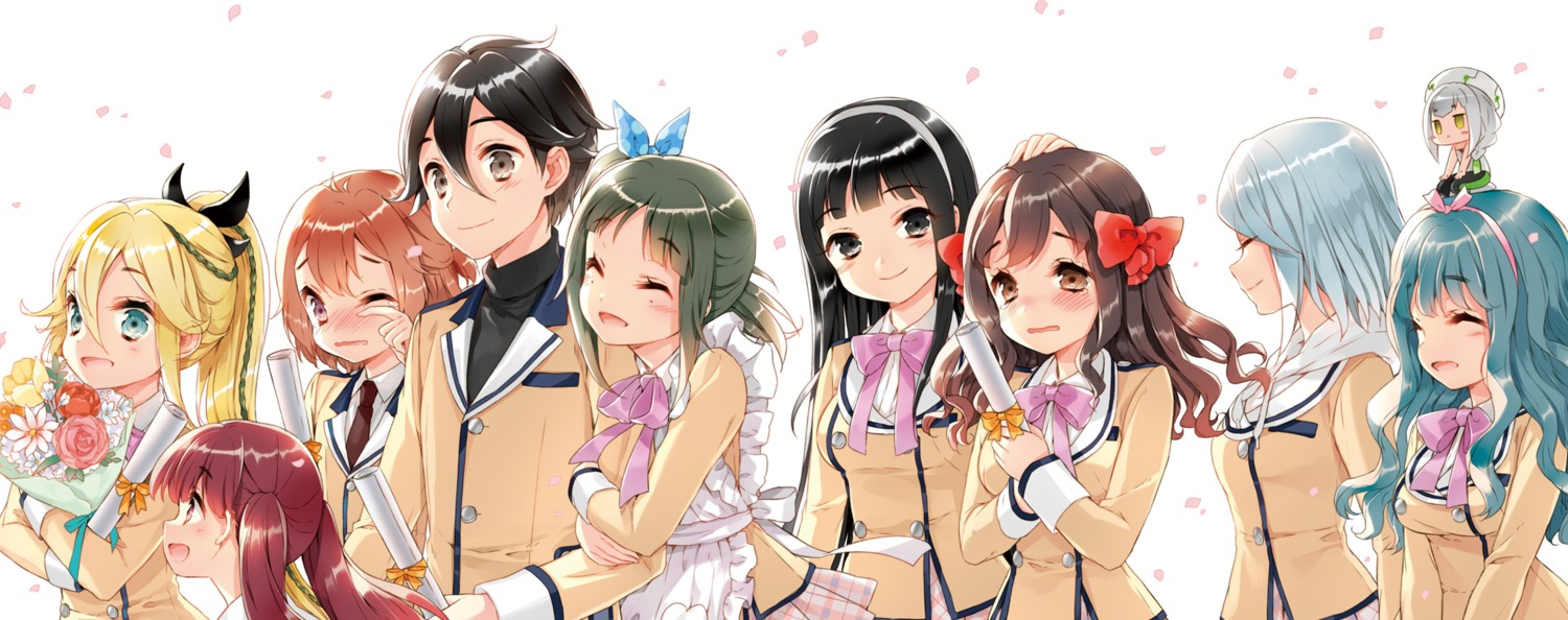 cuteg daimyouzamurai_mei daishikyougawa_kurumiko digital_version eiyuuzaki_rin hatate_souta kanojo_ga_flag_o_oraretara mahougasawa_akane nanami_knight_bladefield ninjabayashi_ruri seifuku shoukanji_kikuno touzokuyama_megumu