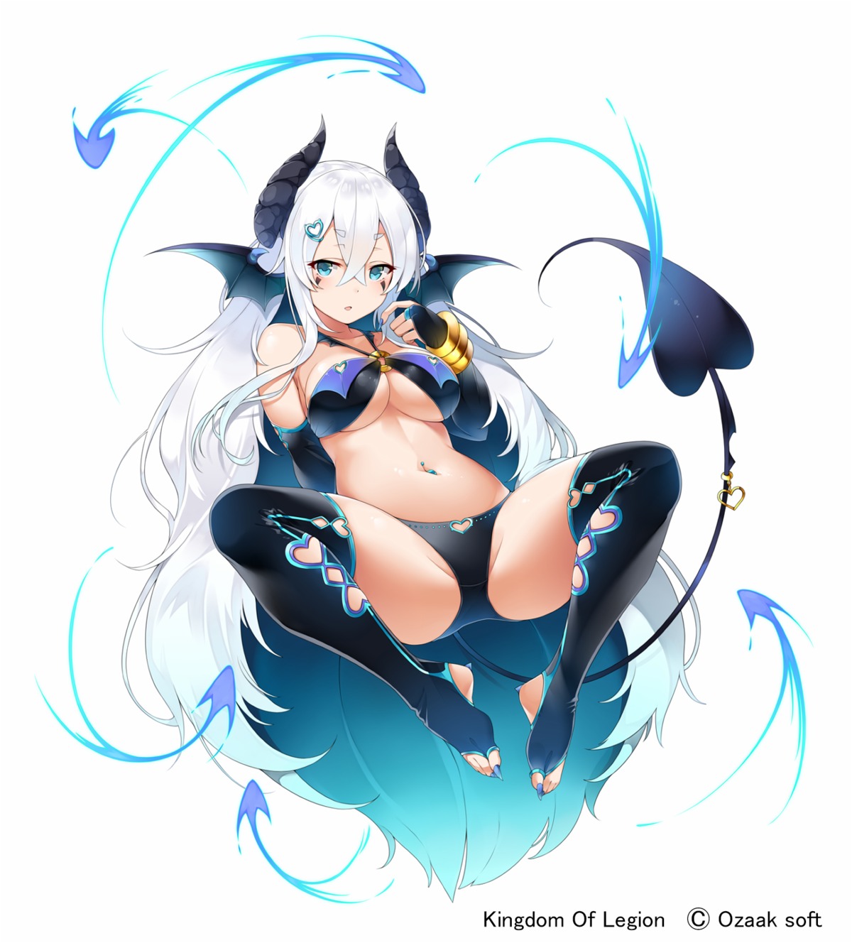 bikini_armor horns kingdom_of_legion matsunoki tail thighhighs wings