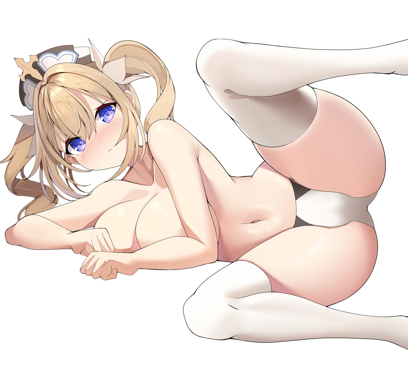 barbara_(genshin_impact) cameltoe genshin_impact pantsu sob_(submar1089) thighhighs topless