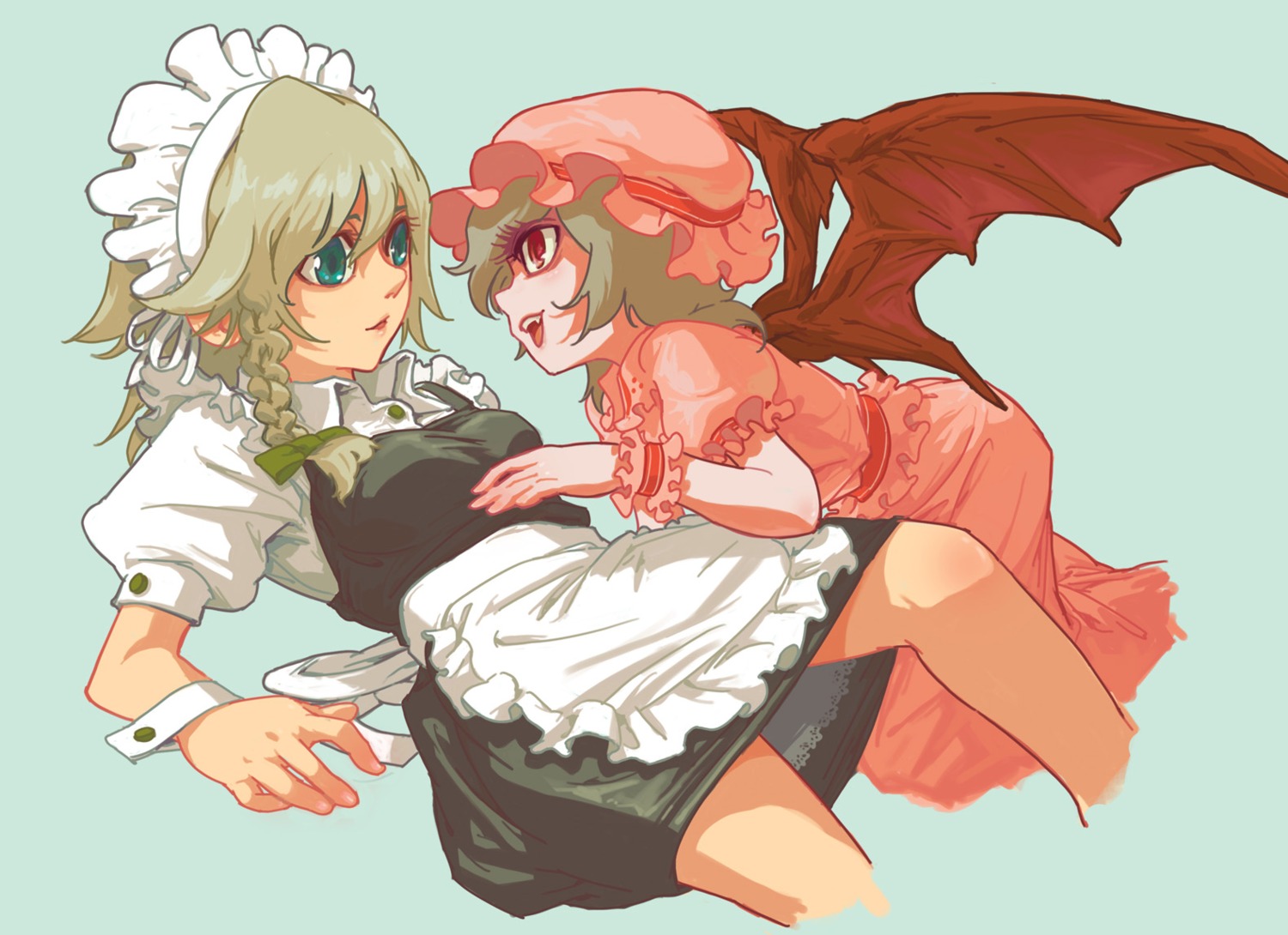 izayoi_sakuya maid momiji remilia_scarlet touhou wings