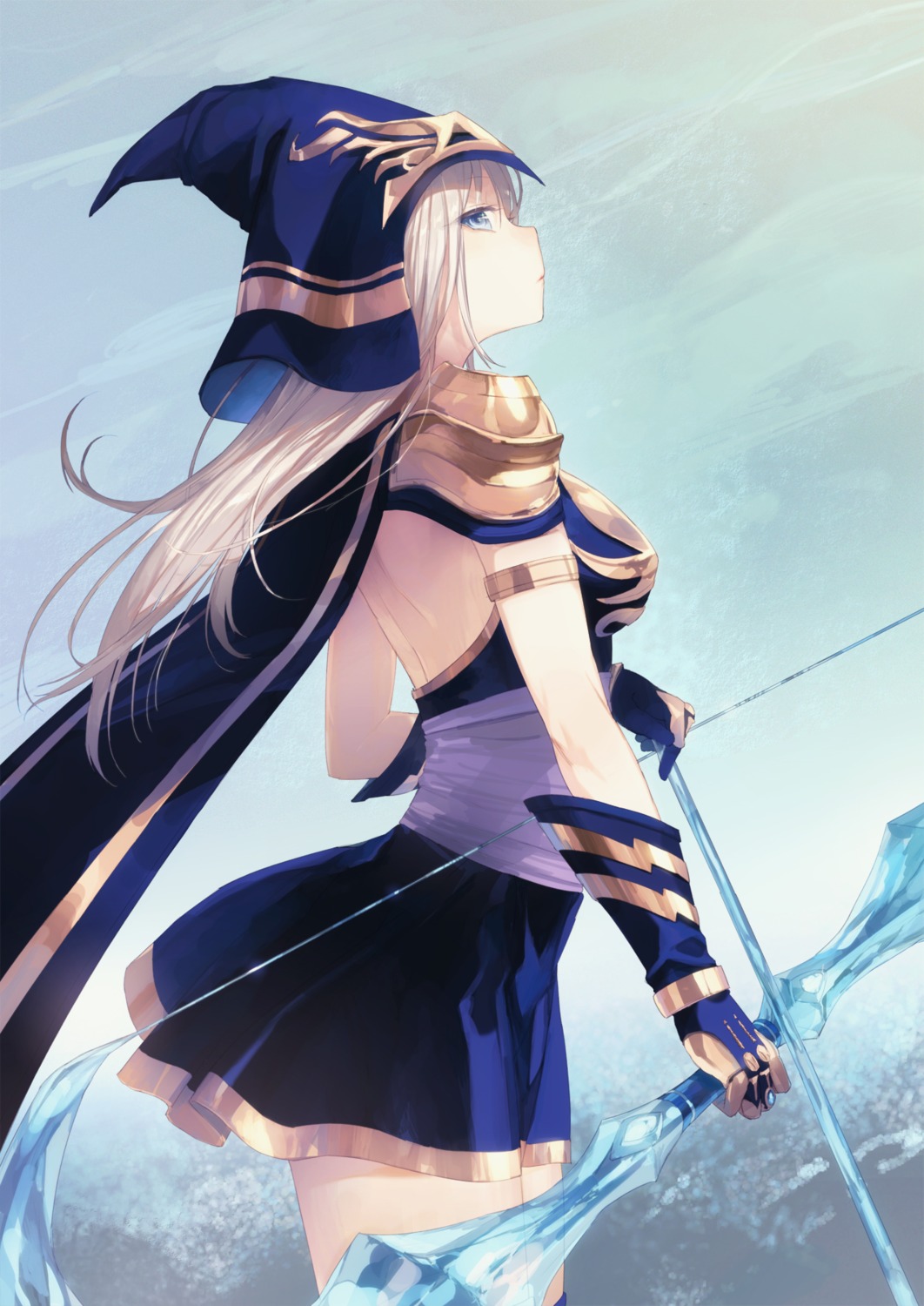 ashe league_of_legends noco thighhighs