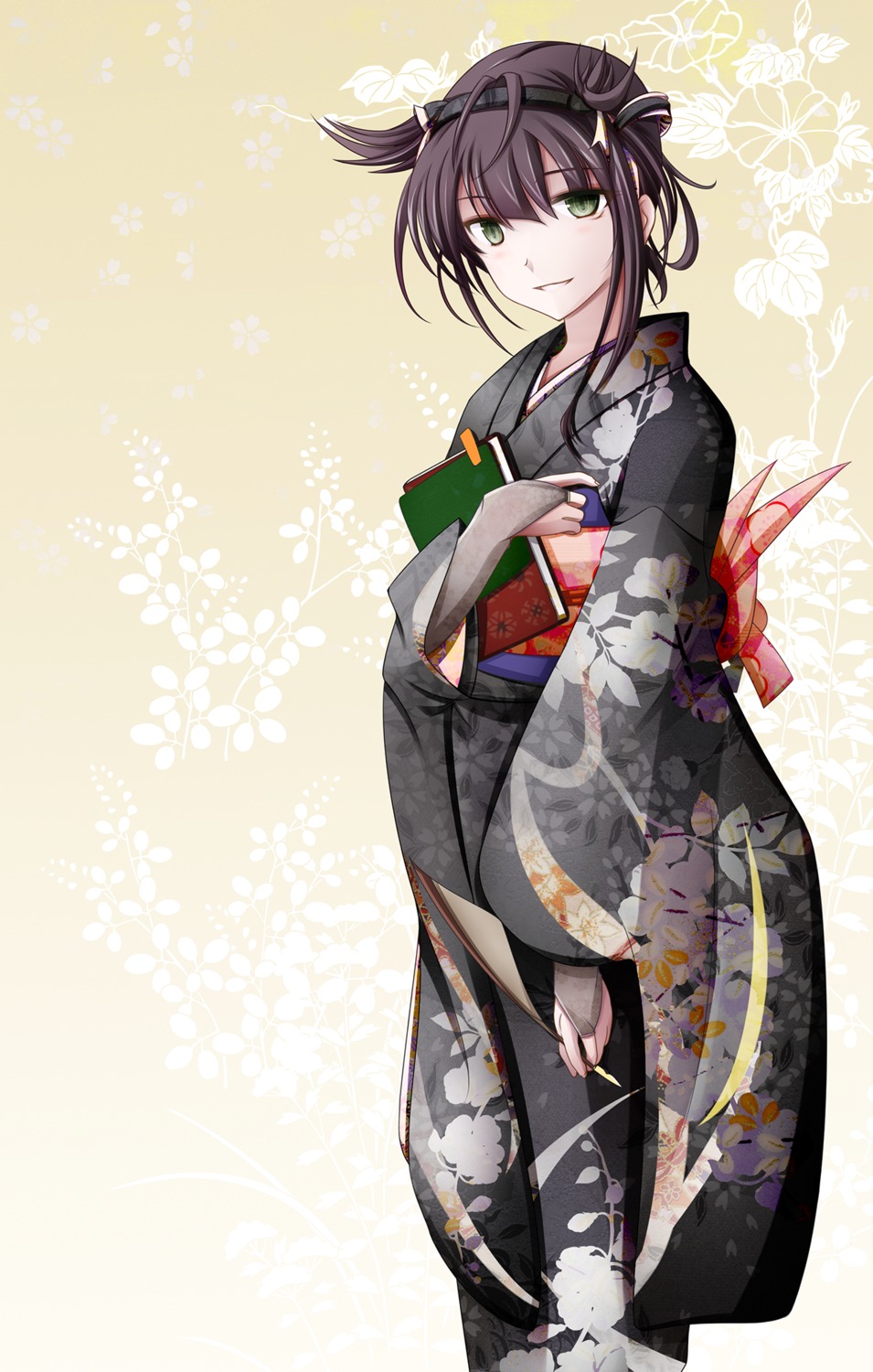 fudo_shin hatsuzuki_(kancolle) kantai_collection kimono