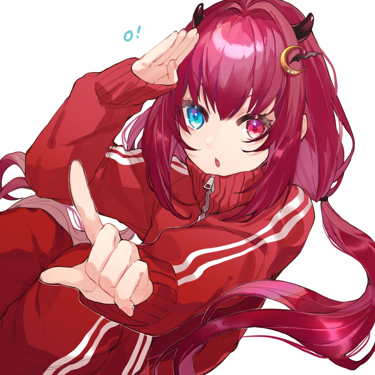 aisagi_(tsu_ya28) gym_uniform heterochromia horns nijisanji yuzuki_roa