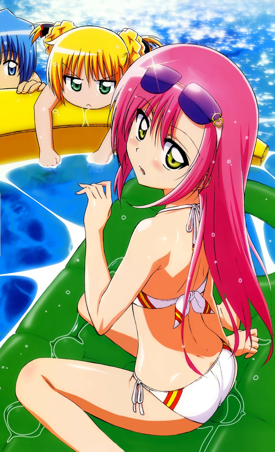 ayasaki_hayate bikini color_issue hayate_no_gotoku katsura_hinagiku sanzenin_nagi swimsuits