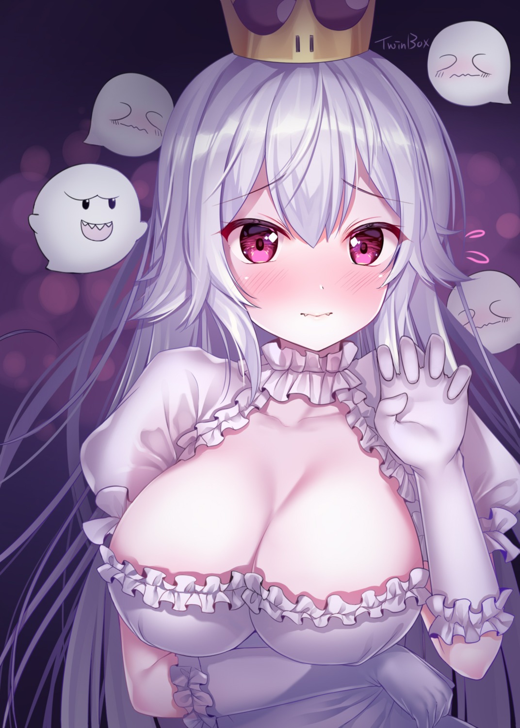 breast_hold cleavage king_boo new_super_mario_bros._u_deluxe princess_king_boo twinbox