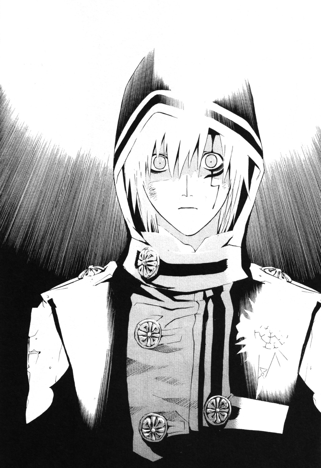 allen_walker d.gray-man hoshino_katsura male monochrome