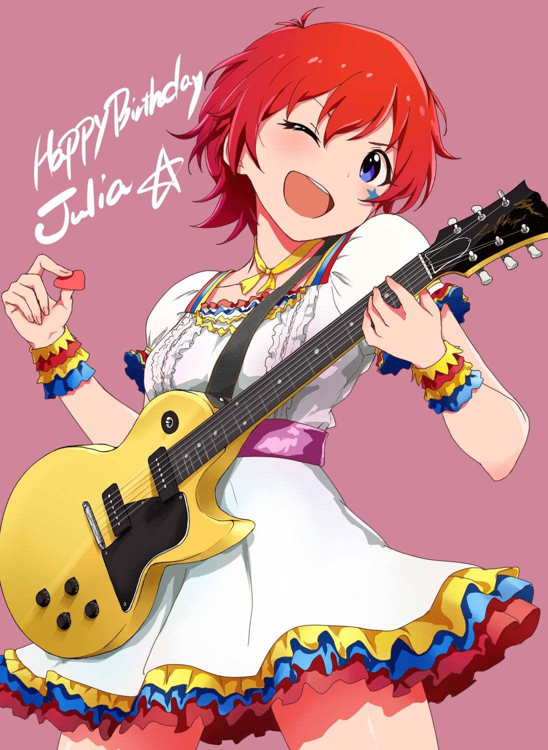 ayano_yuu guitar julia_(idolm@ster) the_idolm@ster the_idolm@ster_million_live!
