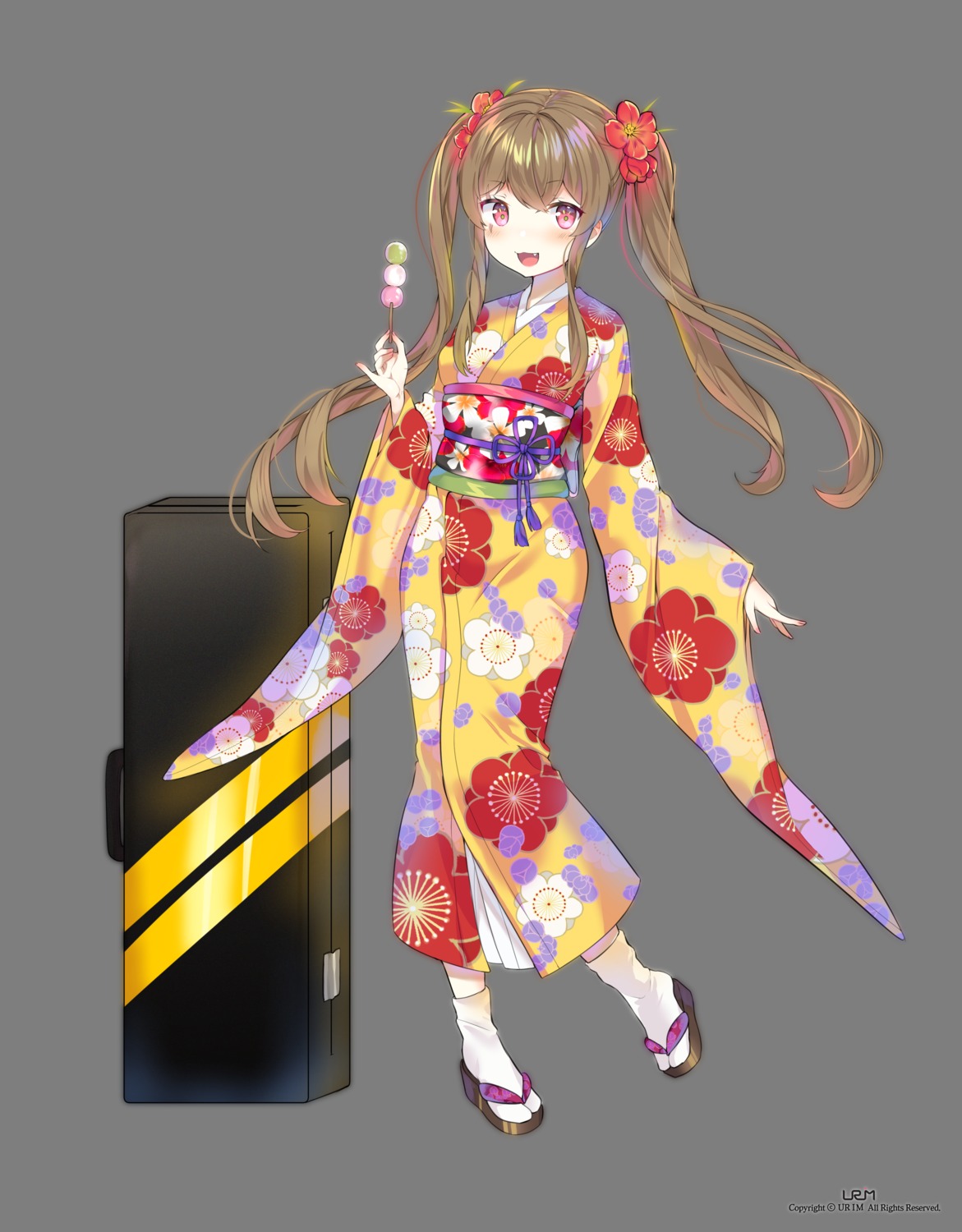 girls_frontline kimono ump9_(girls_frontline) urim_(paintur)