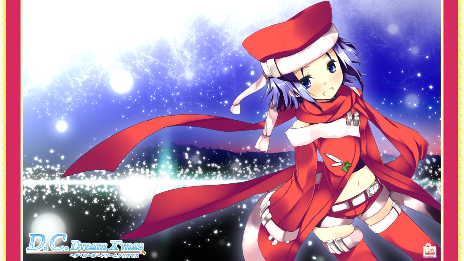 amakase_minatsu christmas da_capo da_capo_(series) da_capo_dream_x'mas da_capo_ii refeia thighhighs wallpaper