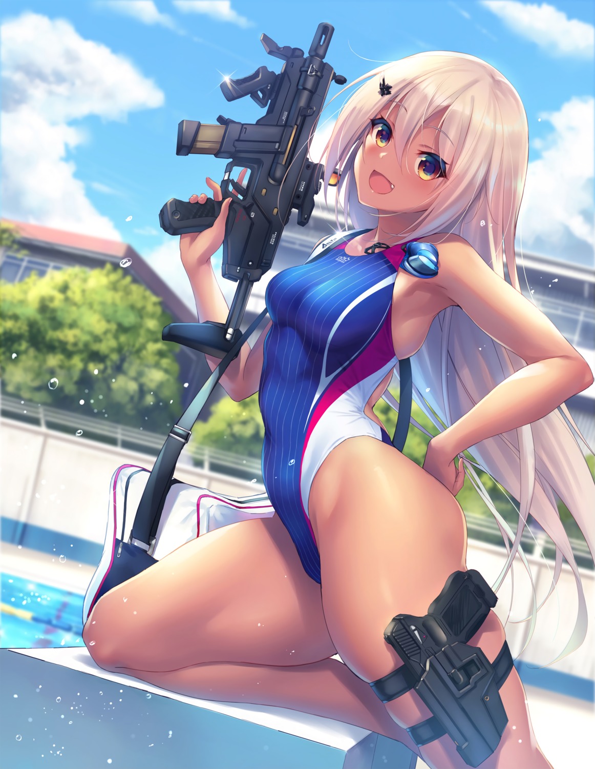 fukai_ryosuke gun swimsuits