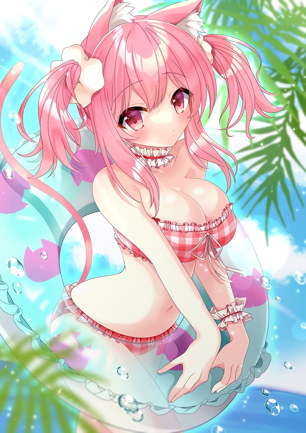 akatsuki_(aktk511) animal_ears bikini swimsuits tail