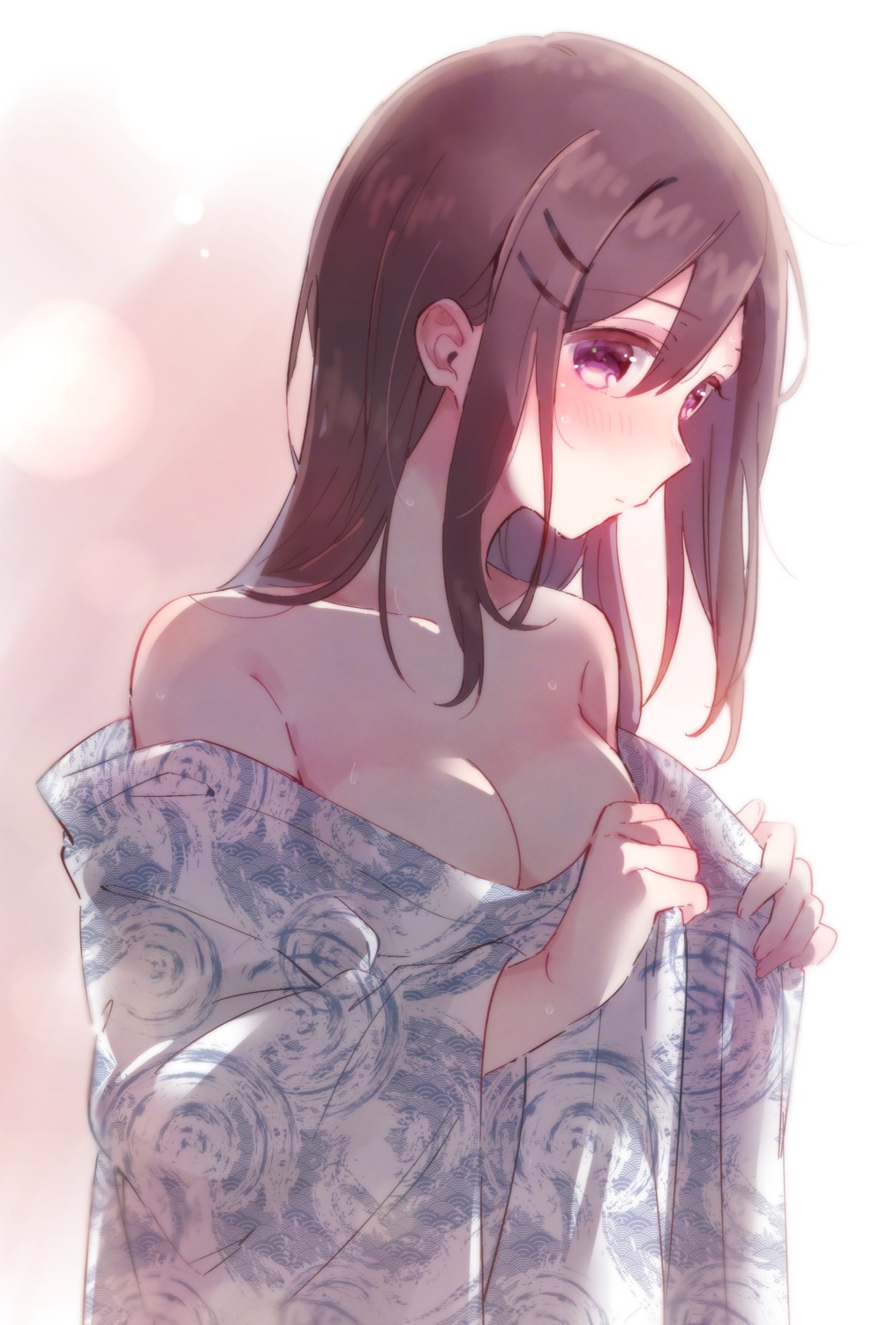 adachi_to_shimamura no_bra shimamura_hougetsu sorimachi_toofu undressing yukata