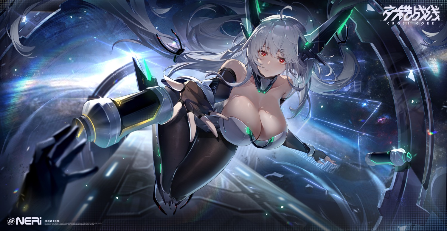 armor cross_core leotard liutasi no_bra pantyhose