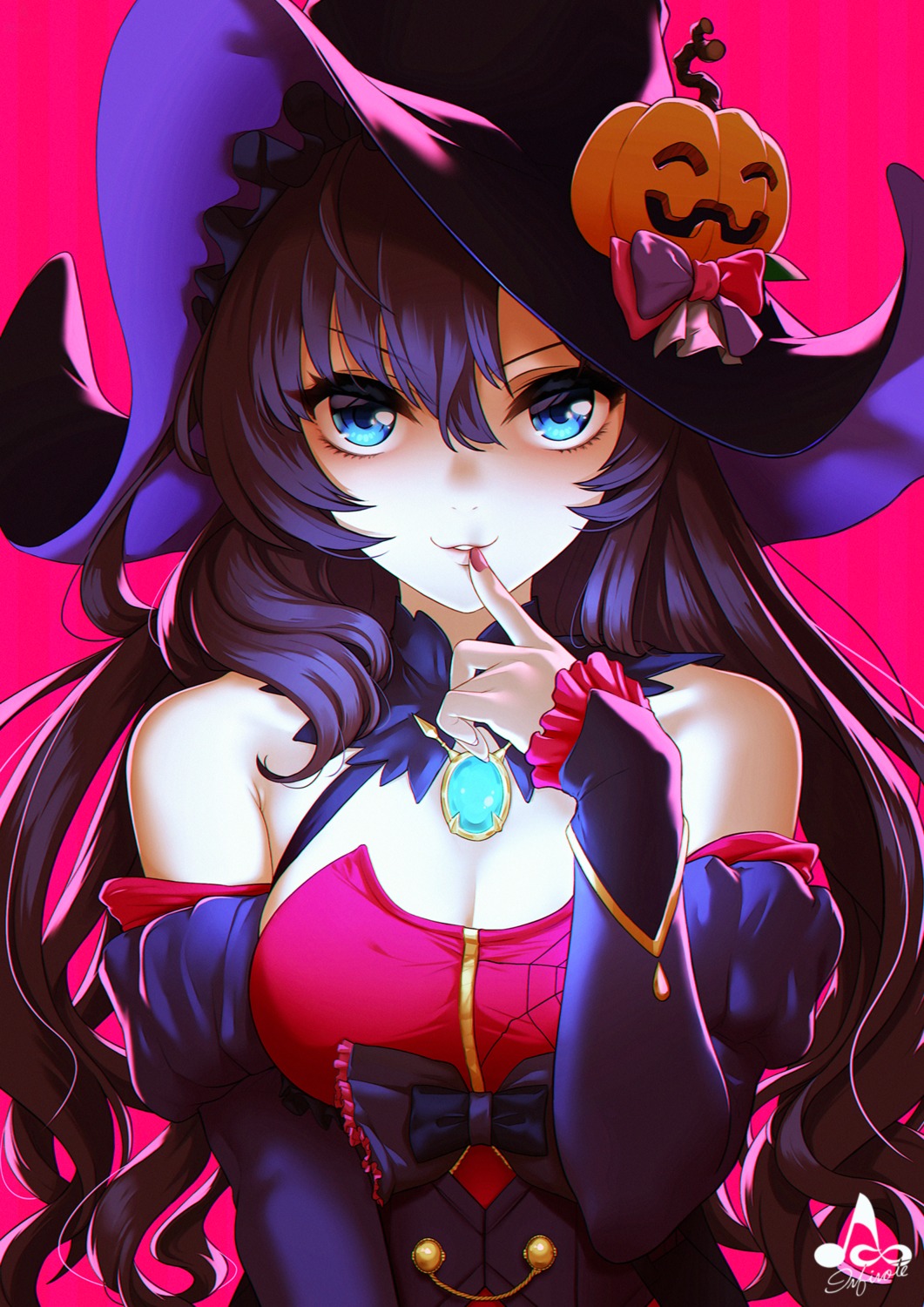 cleavage halloween ichinose_shiki infinote the_idolm@ster the_idolm@ster_cinderella_girls witch