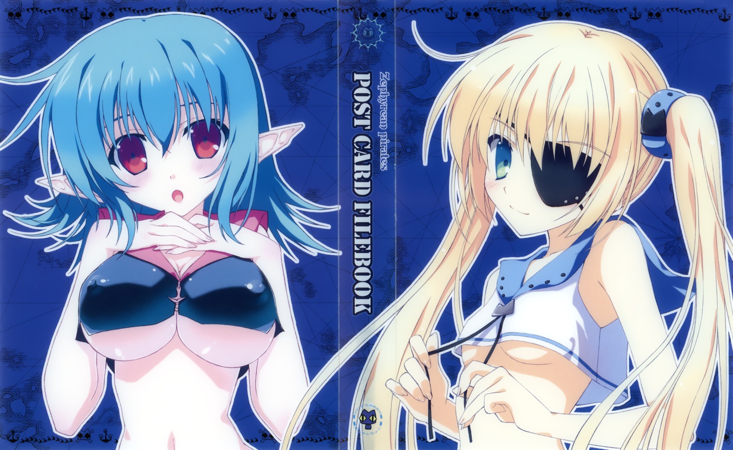 elf eyepatch ice_&_choco kokonobi nanao_naru pointy_ears underboob