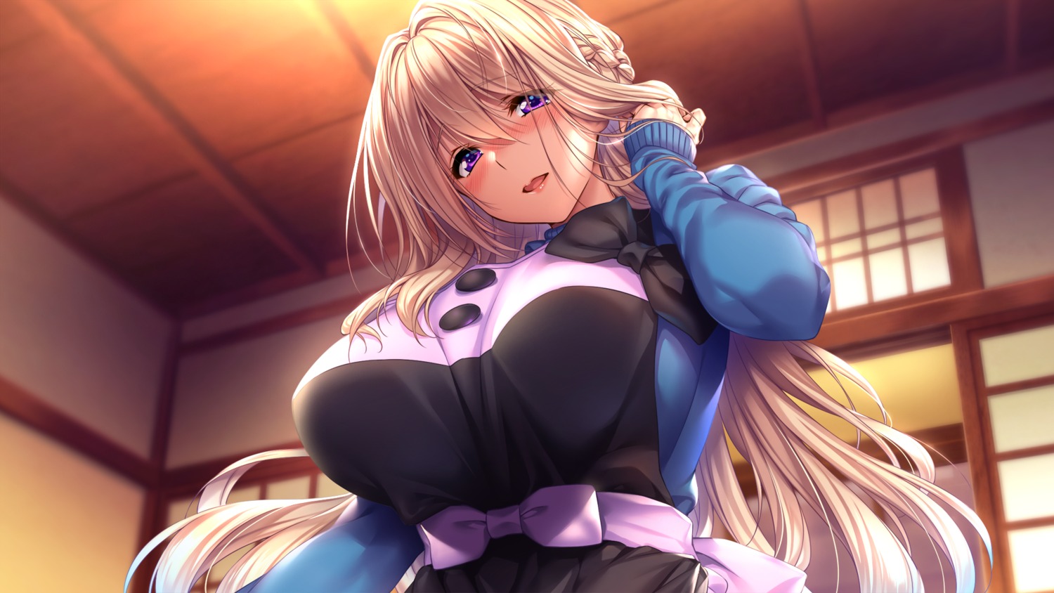 amakano_2 azarashi_soft game_cg piromizu sweater tsutamachi_chitose