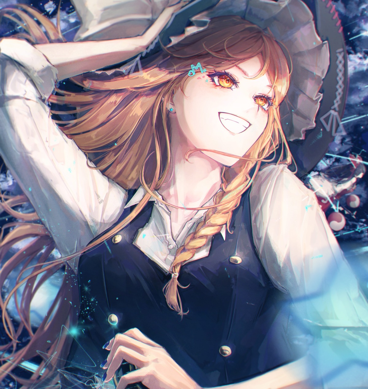 fuunyon hakurei_reimu kirisame_marisa miko touhou witch