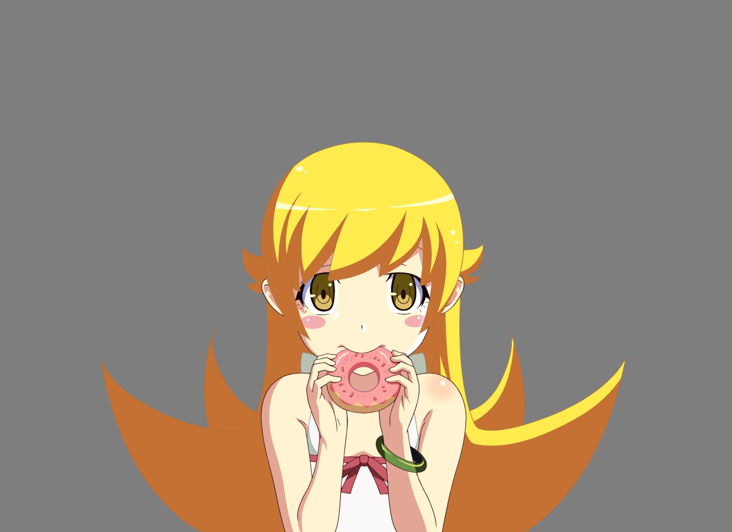 bakemonogatari dress monogatari_(series) oshino_shinobu summer_dress transparent_png