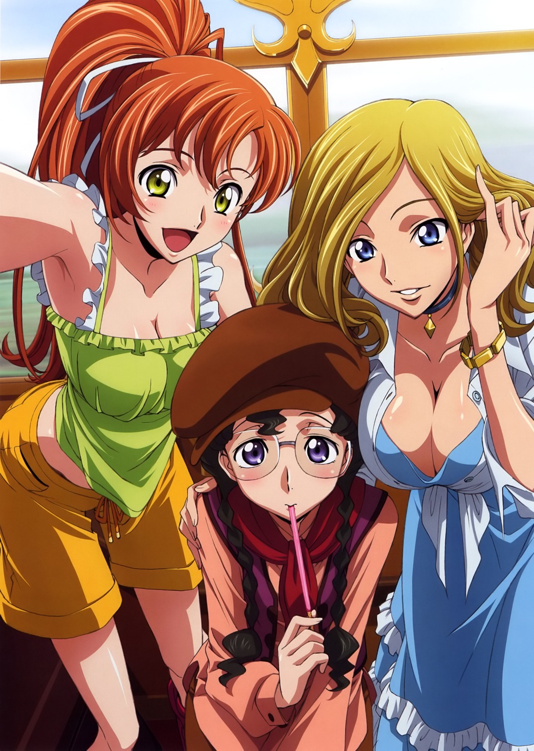 cleavage code_geass kimura_takahiro megane milly_ashford nina_einstein shirley_fenette