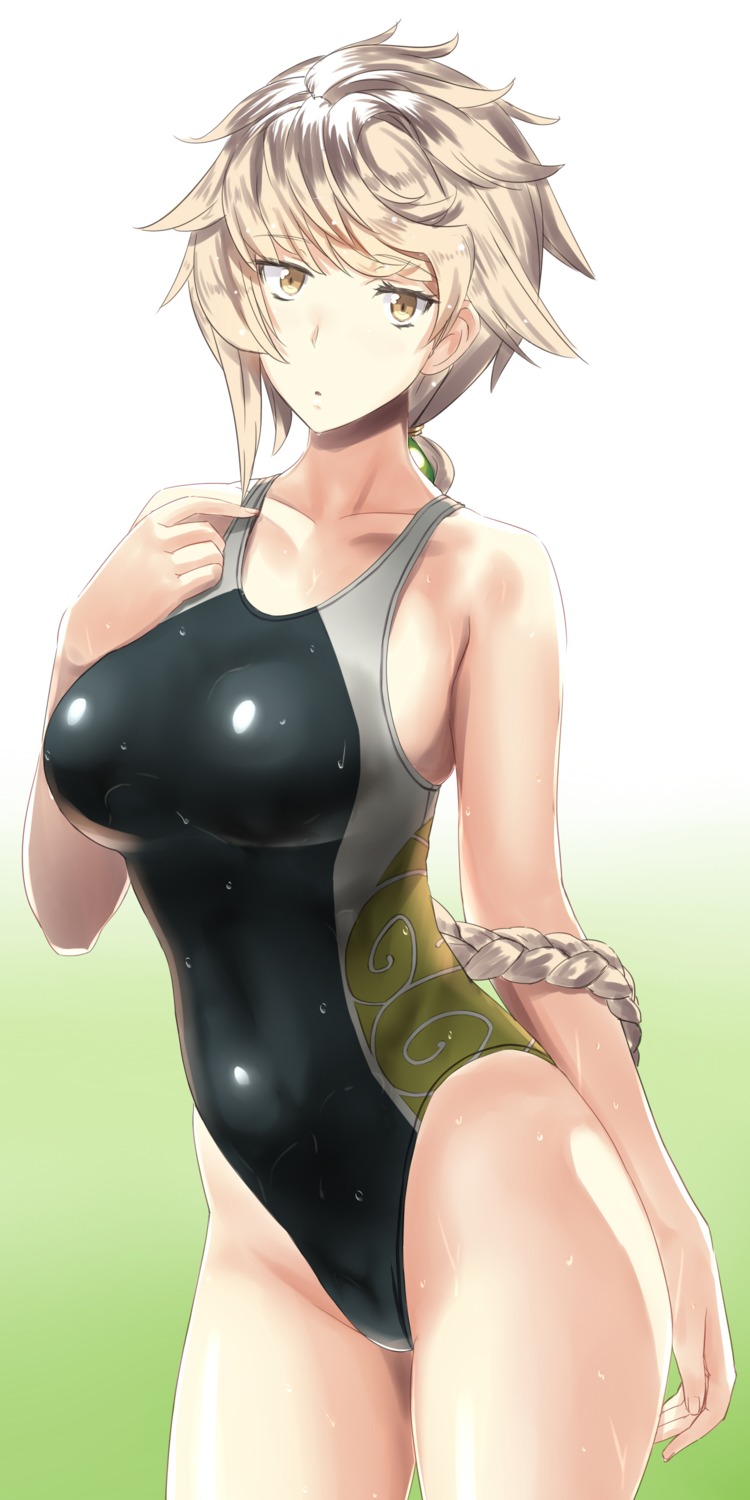 kantai_collection swimsuits takamura_wamu unryuu_(kancolle) wet