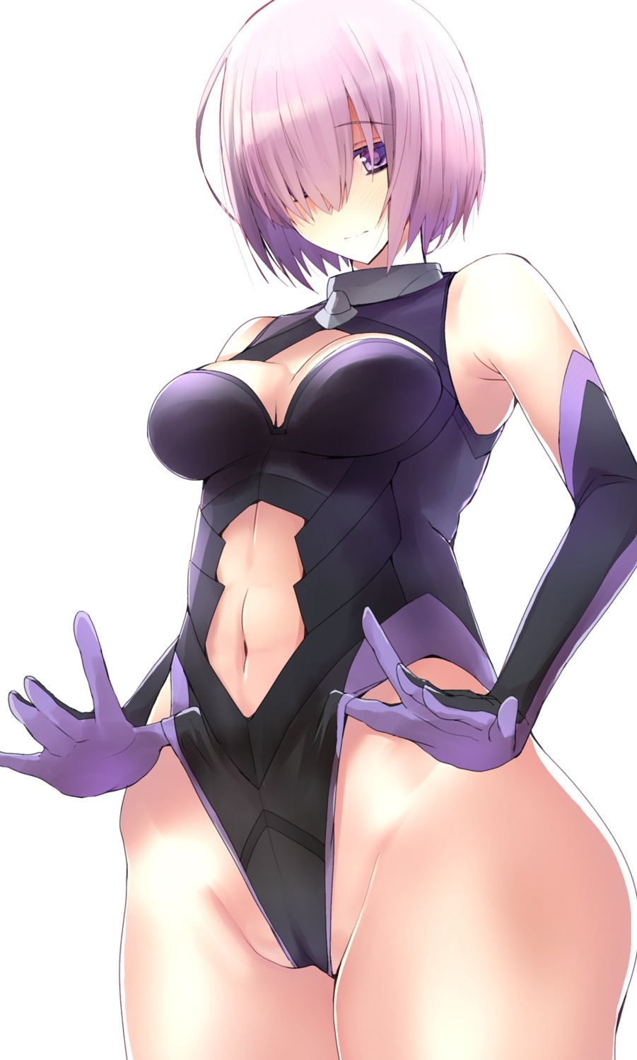 cameltoe cleavage fate/grand_order leotard mash_kyrielight