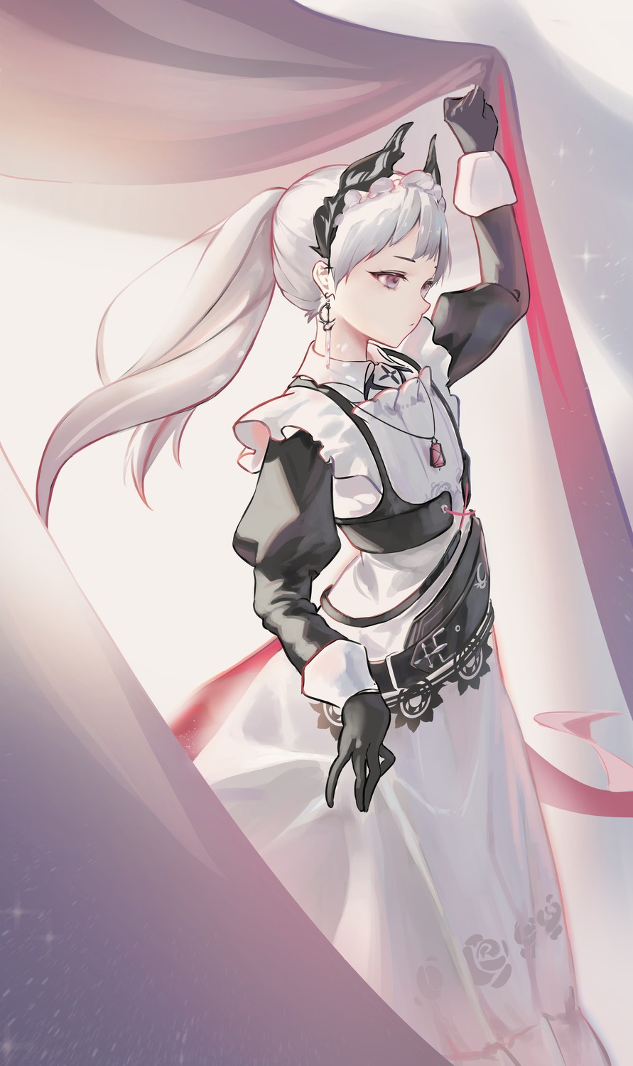 arknights beancake irene_(arknights) maid