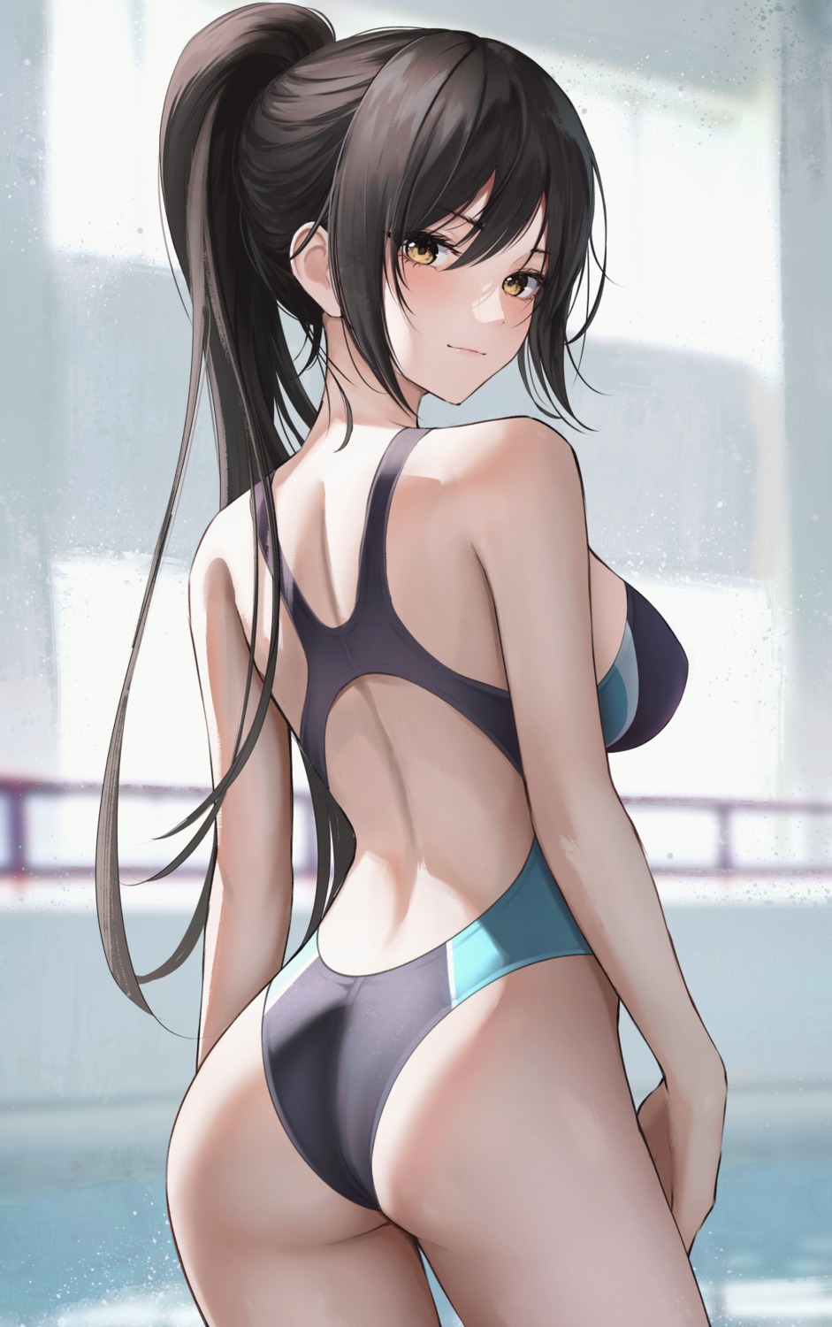 ass marinesnow shirase_sakuya swimsuits the_idolm@ster the_idolm@ster_shiny_colors