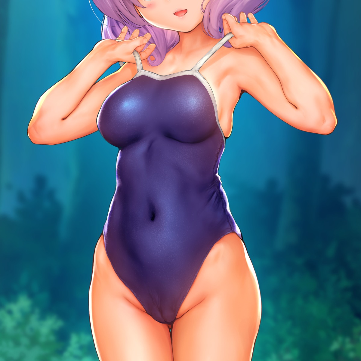 cameltoe endou_hiroto school_swimsuit swimsuits undressing