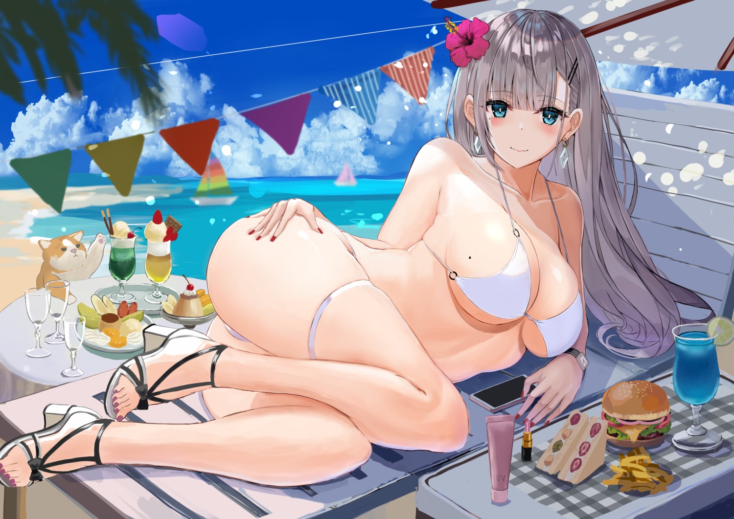 bikini garter heels neko swimsuits thong zyousha333