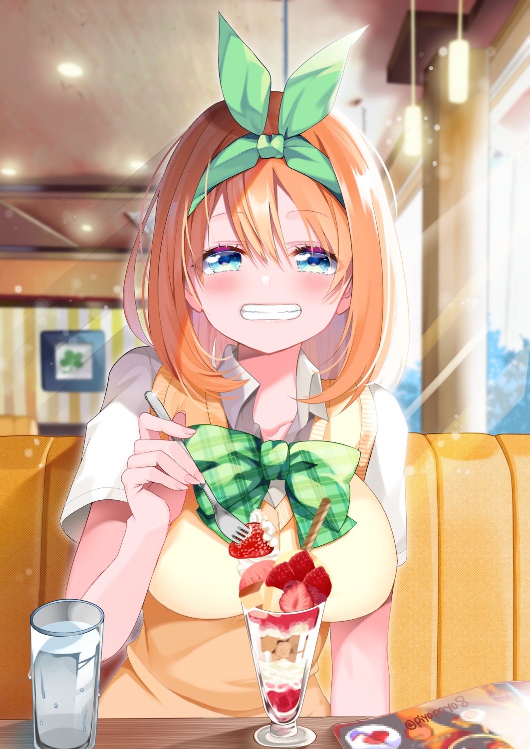 5-toubun_no_hanayome nakano_yotsuba piyopoyo seifuku sweater